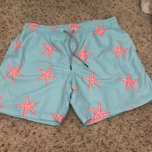 Men's Blue Starfish Swim Shorts